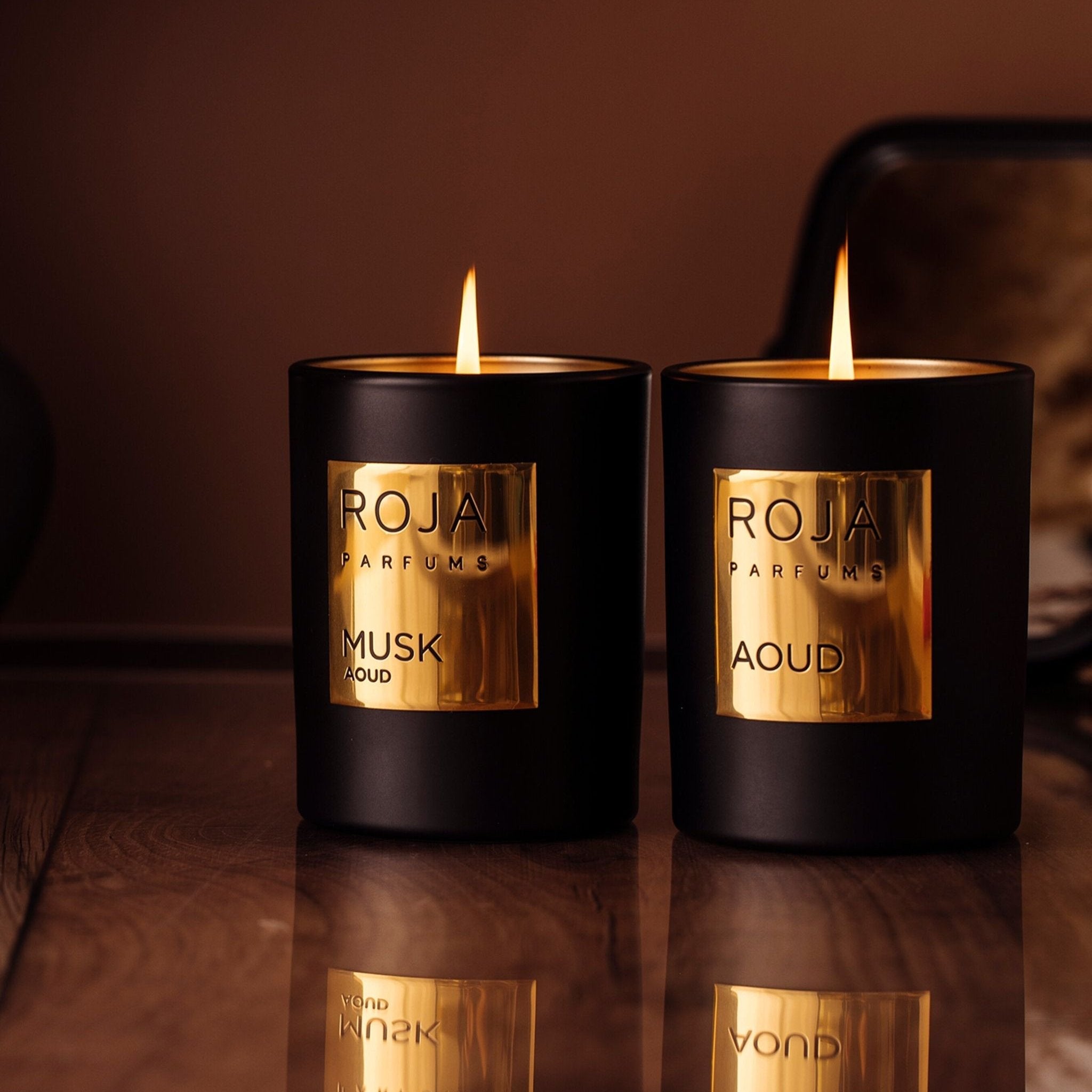 Roja Parfums Musk Aoud Candle | My Perfume Shop