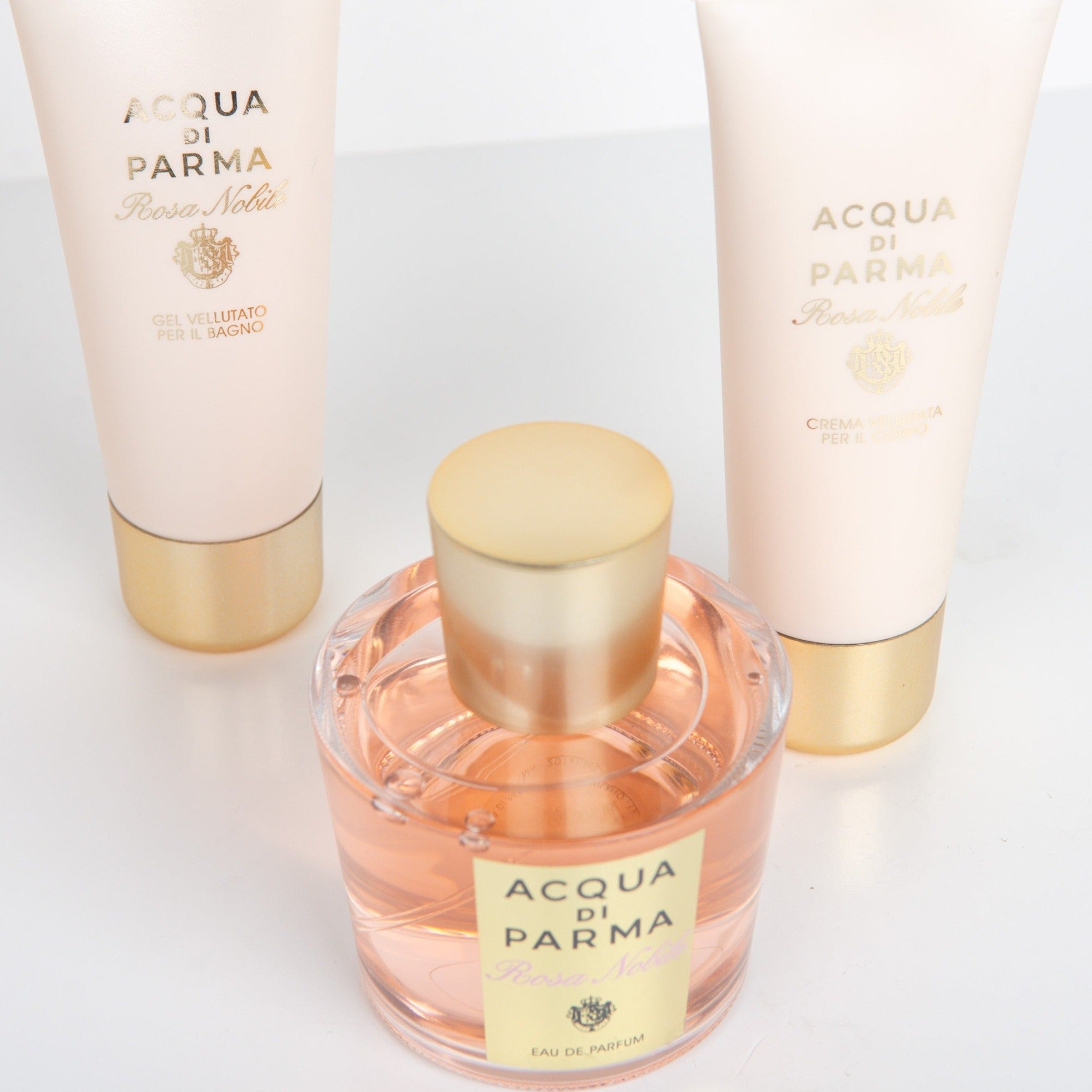 Acqua Di Parma Rosa Nobile Elegance Ensemble EDP Body Cream & Bath Gel | My Perfume Shop